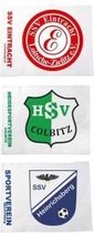 Cornervlag of Hoekvlag bedrukt met logo of verenigingsnaam - 4 stuks
