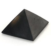 Shungiet pyramide 3 cm mat beschermende edelsteen zwart tegen elektromagnetische straling 4G 5G