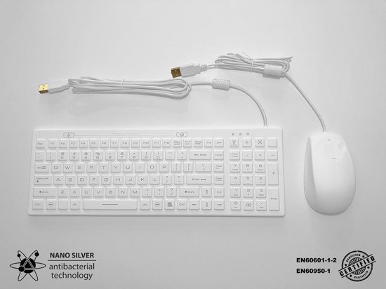 Medisch IP68 USB toetsenbord en muis | bol