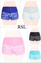 Dames boxershort met kant 5 pack XXL 44-52