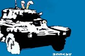 BANKSY Bunny Tank Canvas Print