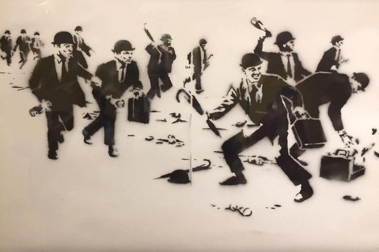 BANKSY Chequebook Vandalism Canvas Print