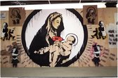 BANKSY Madonna and Child Canvas Print