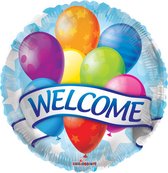 Folie ballon Welcome, 45 centimeter