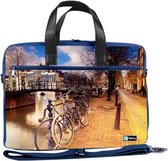 Laptoptas 17,3 / schoudertas Amsterdam - Sleevy - laptoptas - schooltas
