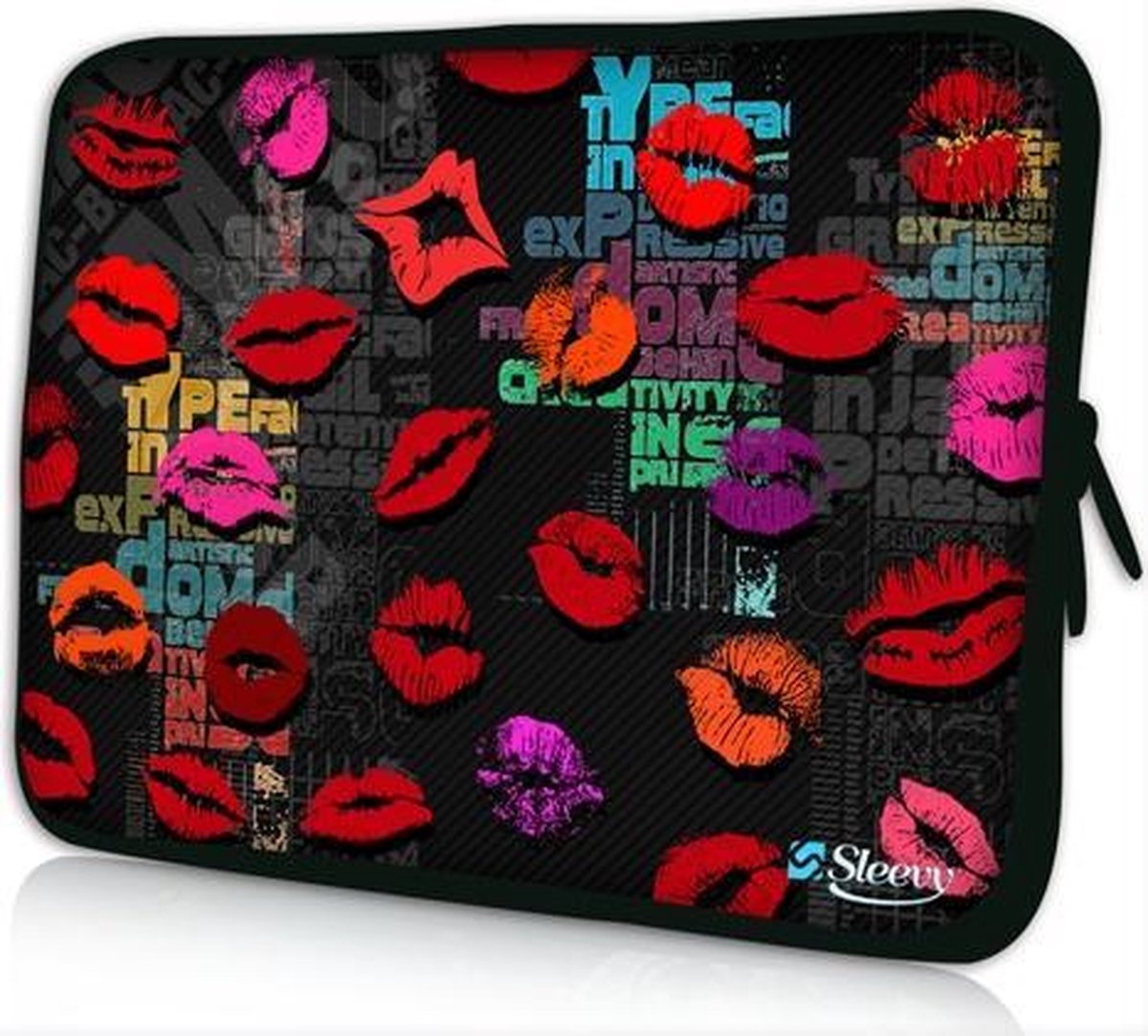 Sleevy 15,6 laptophoes kusjes - laptop sleeve - Sleevy collectie 300+ designs