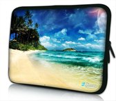 Sleevy 15.6 laptophoes tropisch eiland - laptop sleeve - laptopcover - Sleevy Collectie 250+ designs