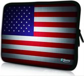 Sleevy 17,3 laptophoes USA vlag - laptop sleeve - Sleevy collectie 300+ designs