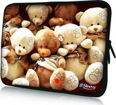 Sleevy 13,3 inch laptophoes beertjes - laptop sleeve - Sleevy collectie 300+ designs