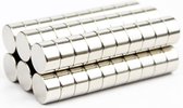 Whiteboard & Koelkastmagneten - 60 stuks - 10 x 5 mm - Zilver - Koelkast Magneet - Magneten