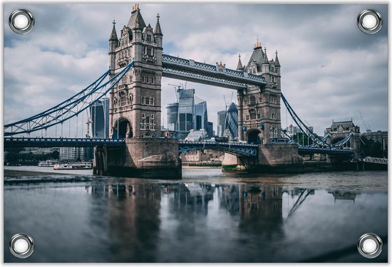 Tuinposter –Tower Bridge - Verenigd Koninkrijk– 40x30 Foto op Tuinposter (wanddecoratie voor buiten en binnen)