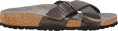 Birkenstock slipper SIENA Washed Metallic Antique Black narrow Birko-Flor - Maat 35