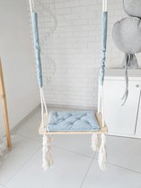 Junior schommel Pastel mintgroen met plank naturel voor binnen