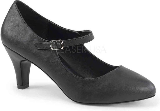 Pleaser Pink Label - DIVINE440 Pumps - Paaldans schoenen - 39 Shoes - Zwart
