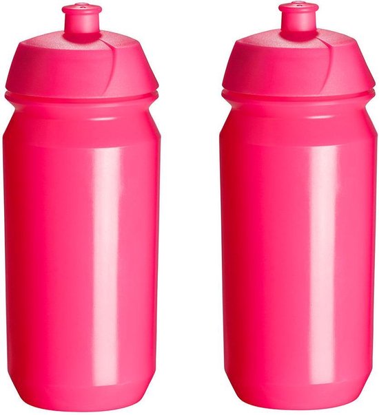 2 x Tacx Shiva Bidon - 500 ml - Flashy Pink Roze - Drinkbus | bol.com