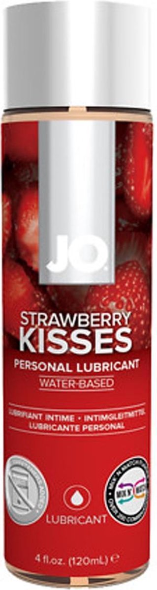 Goedkoopste System JO - H2O Glijmiddel Strawberry Kiss - 120 ml