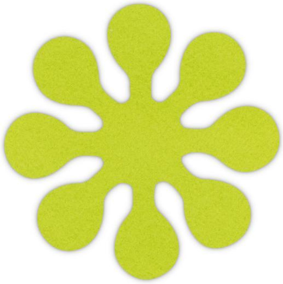 Asterisk vilt onderzetter - Lichtgroen - 6 stuks - ø 10 cm Rond - Glas onderzetter - Cadeau - Woondecoratie - Woonkamer - Tafelbescherming - Onderzetters Voor Glazen - Keukenbenodigdheden - Woonaccessoires - Tafelaccessoires