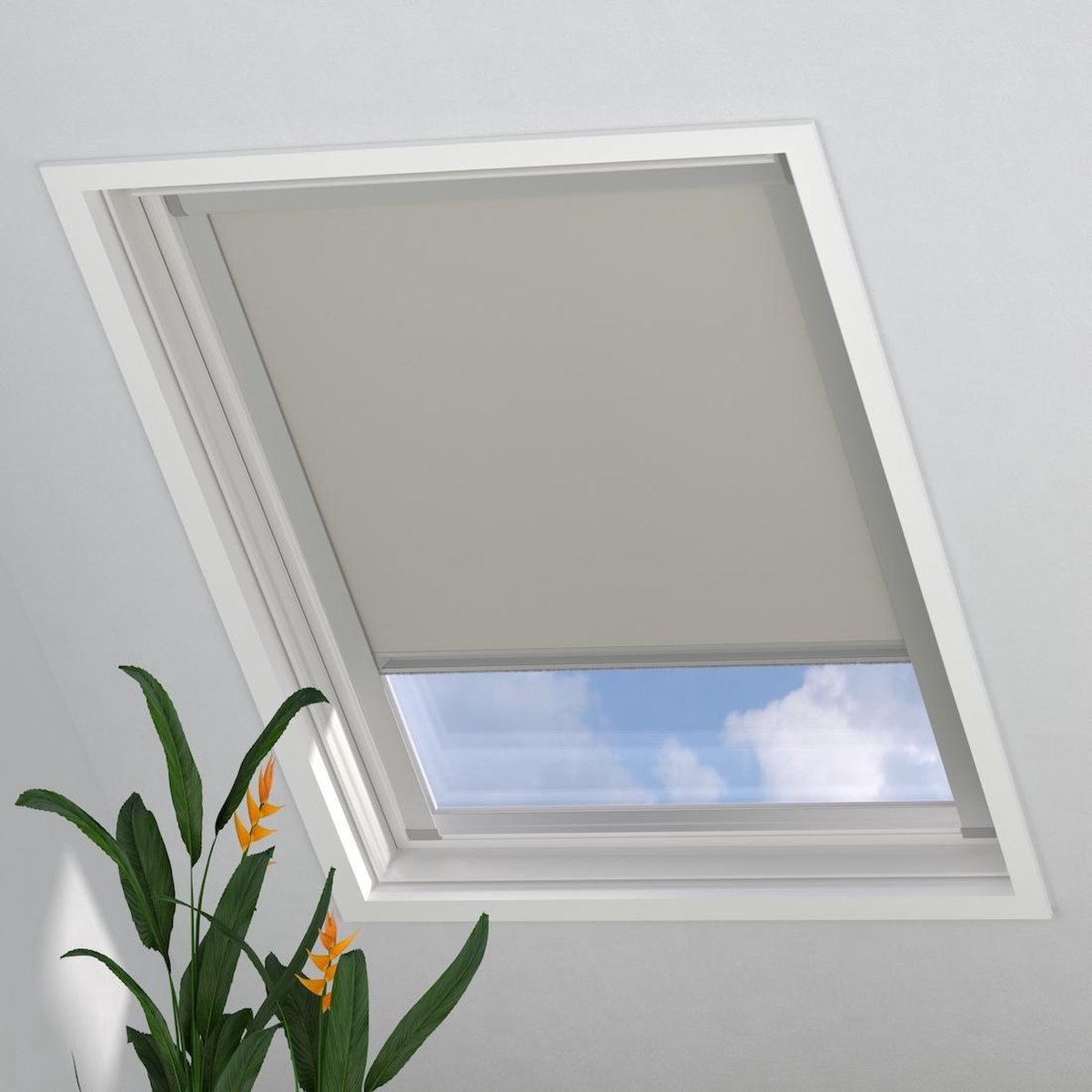 Dakraam Rolgordijn Trend - Verduisterend - Beige - voor Velux: MK08