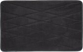 Lucy's Living Luxe Badmat UPIH Antraciet Gerecycled – 50 x 80 cm – zwart - donker grijs - katoen - polyester - badkamer mat - badmatten - badtextiel - wonen – accessoires - exclusi