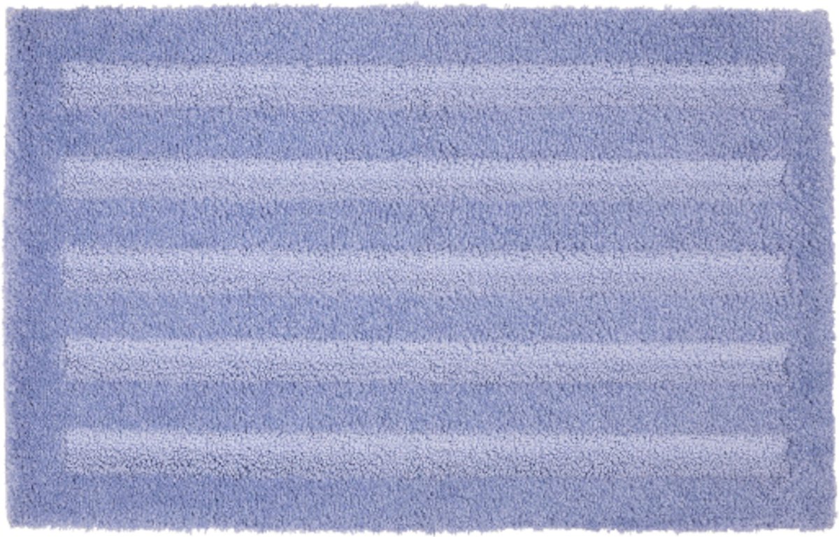 Lucy's Living Luxe Badmat TEMPO Purple Gerecycled – 50 x 80 cm – blauw - paars - katoen - polyester - badkamer mat - badmatten - badtextiel - wonen – accessoires - exclusief