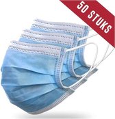 Mondkapjes Medisch - 50 Stuks - Met Elastiek - Mondmasker - Stof Masker - 3-Laags - Wegwerp - EN14683 Type IIR Certificaat