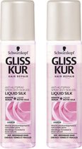 Schwarzkopf Gliss Kur Liquid silk Anti-klit spray - 2 x 200 ml