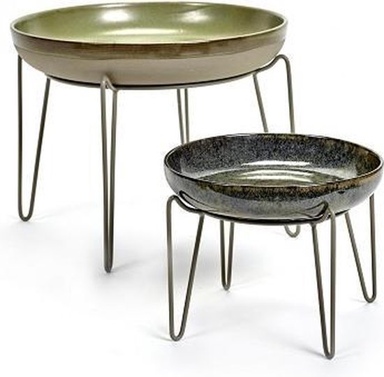 Sergio Herman Surface staander schotel / fruits de mer taupe D35cm bol