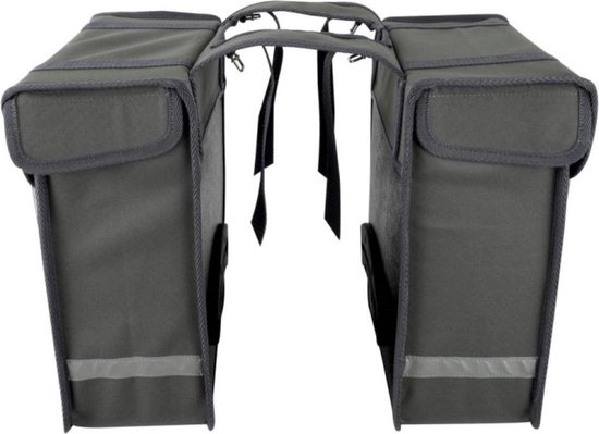 FastRider Hybride - Dubbele Fietstas - 24 L - Grijs — afbeelding 3
