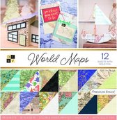 American Crafts DCWV 30,5x30,5cm x36 world maps