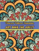 Flowers mandala pattern Art book for adult