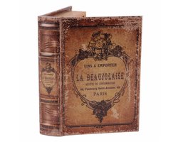 Baroque - Opberger - Opbergboek La Beaujolaise 15 cm - Bruin - 20x14x4 - Pu Leather