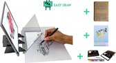 "Easy Draw" - Tekenpakket XXL - Inclusief Tekenprojector, Premium Kleurboek, Kleurpotloden, Kleurboek - Leuk Cadeau Voor Jong (& Oud) - Makkelijk Mooier Tekenen - Smartphone en Tablet Beeldpr