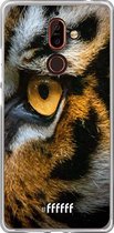 Nokia 7 Plus Hoesje Transparant TPU Case - Tiger #ffffff