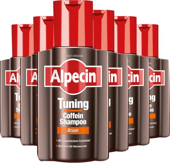 Alpecin Tuning Coffein Shampoo Braun 6 x 200ml - Voordeelverpakking |  bol.com