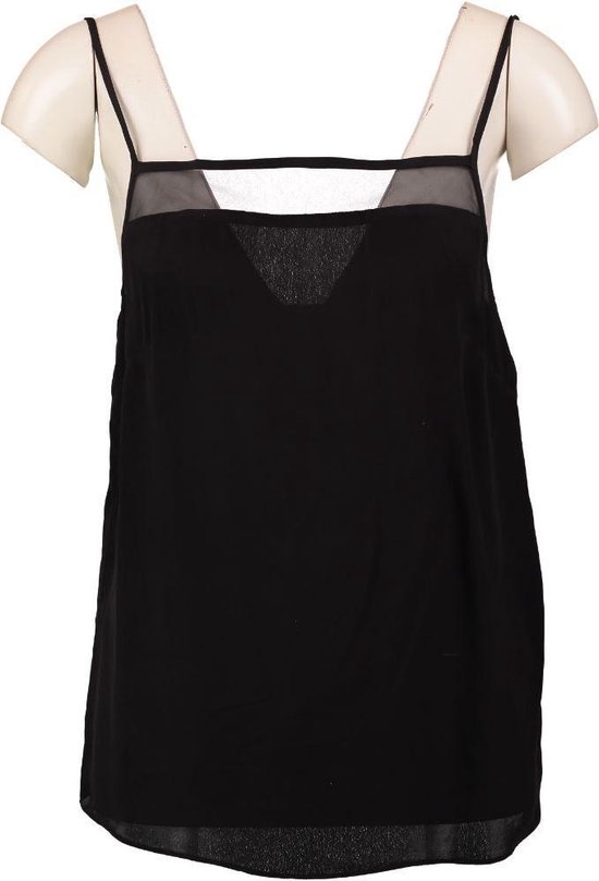 Calvin klein zwarte viscose top valt kleiner Maat M Calvin klein zwarte viscose top valt kleiner Maat M