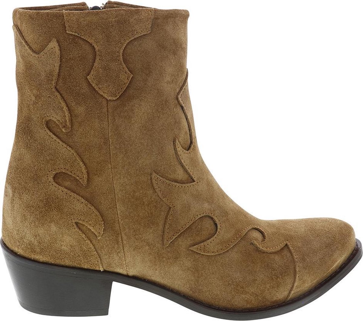 Lazamani dames western laars bruin suède Lazamani dames western laars bruin suède