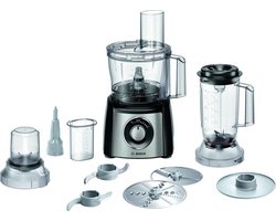 Bosch MCM3PM386 MultiTalent 3 - Foodprocessor - 900W - Zwart/RVS