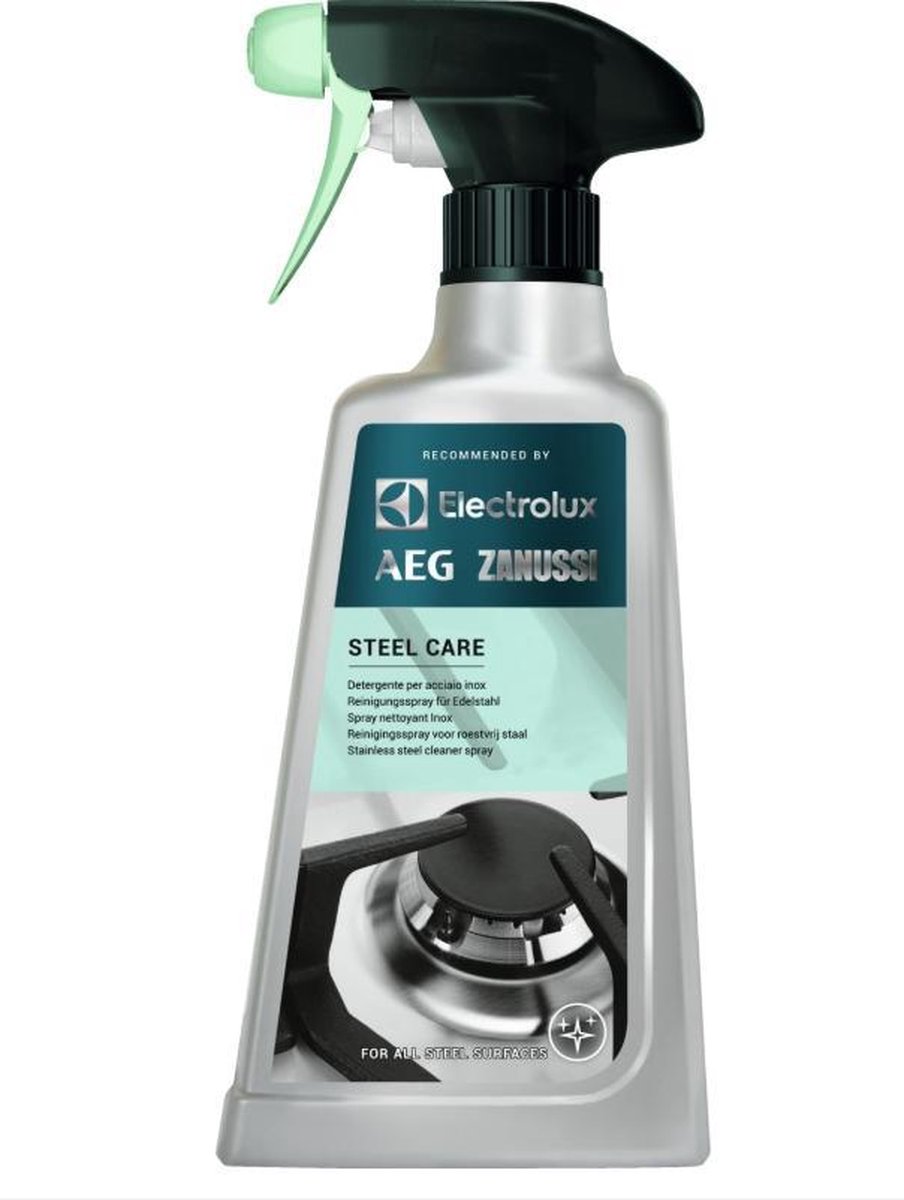 Reiniger RVS steel care reinigingsspray 500ml universeel alle