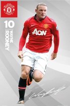 Manchester United FC Poster - Rooney - 91 X 61 Cm - Multicolor