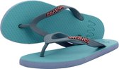 Waves teen slippers dames lichtblauw-lila maat 36 vegan duurzaam fair rubber flip flops