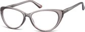 Montana Eyewear MR64F Leesbril Vlindermontuur +2.00 - Glanzend Grijs