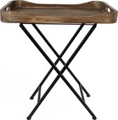 Van Manen Butlertray 'denise' 48x33x56 Cm Hout Naturel/zwart