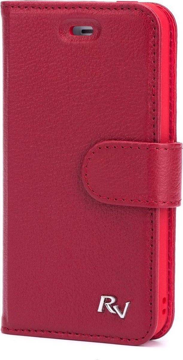Rico Vitello Leren Book Case Geschikt voor Samsung Galaxy S7 Edge Rood