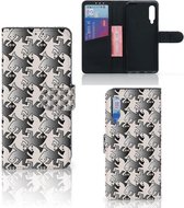 Book Wallet Case Xiaomi Mi 9 Smartphone Hoesje Salamander Grey