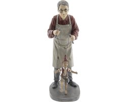 Clayre & Eef Beeld Pinokkio 36 cm Grijs Polyresin