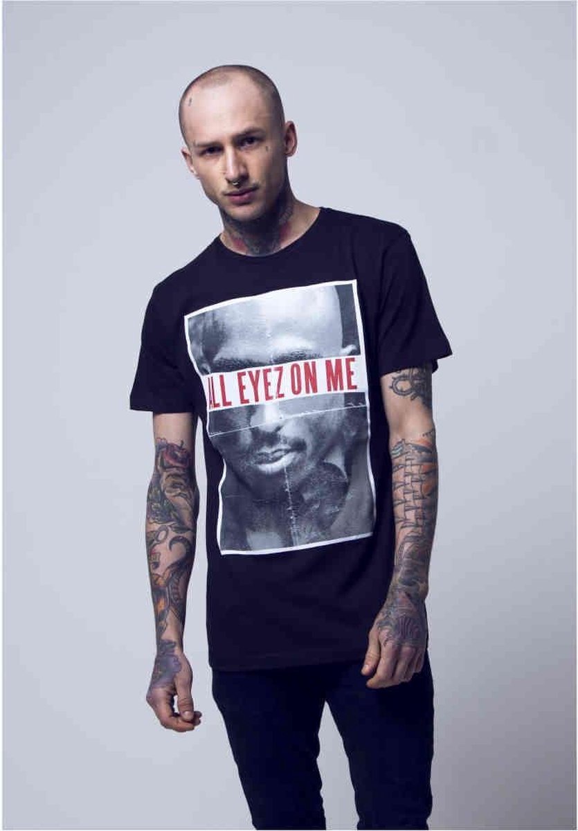 Mister Tee Tupac 2Pac All Eyez On Me Heren T-shirt 2XL Zwart