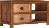 Salontafel Massief hout - koffietafel (Incl LW3D Klok) l - coffee table woonkamertafel