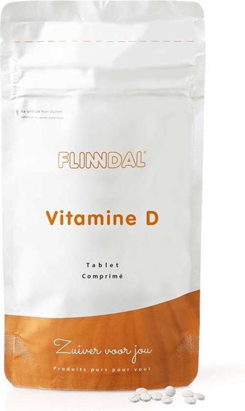Vitamine D (Botten, spieren en 400 IE) - 30 tabletten - Flinndal | bol.com