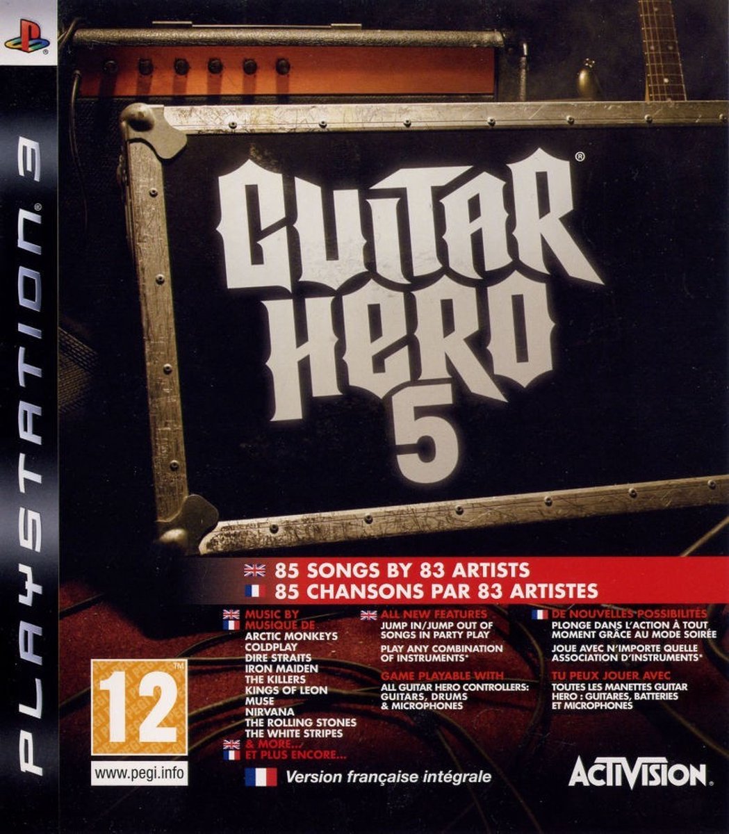 Batterie guitar hero ps3 - Accessoires Jeux Vidéo