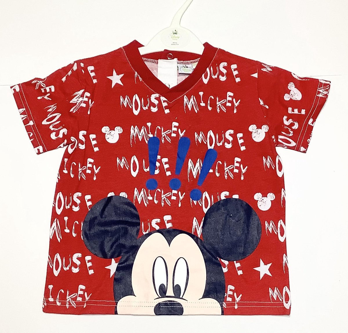 Disney Mickey Mouse t-shirt - !!! - rood - maat 86 (24 maanden)